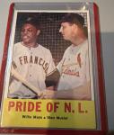 1963 Topps Pride of the N.L. #138 Mays, Musial