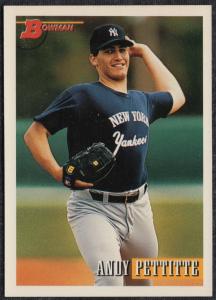 1993 Bowman Andy Pettitte Rookie Card #103