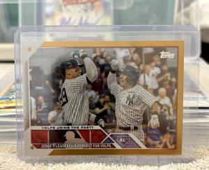 2023 Topps Update Aaron Judge & Anthony Volpe Gold Foil