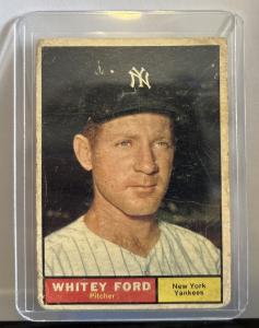 1961 Topps Whitey Ford Yankees Card