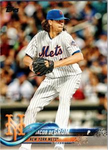 2018 Topps Baseball #555 Jacob DeGrom Card