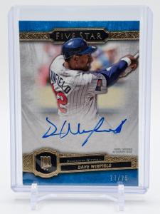 2021 Five Star Dave Winfield Auto /25 Blue Ink