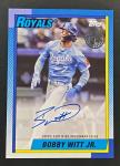 2025 Topps Bobby Witt Jr. 1990 Auto Card