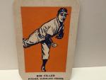 1952 Bob Feller Wheaties Hand Cut Sports Card