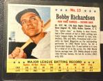 1963 Post Bobby Richardson Sports Card #13