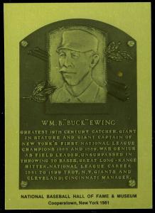 Buck Ewing 1981-89 Hall of Fame Metallic Card