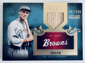 2011 Topps Tier One George Sisler Relic Card