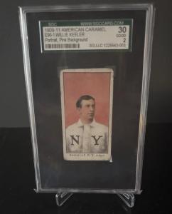 1909 E90-1 Willie Keeler Pink Portrait Card