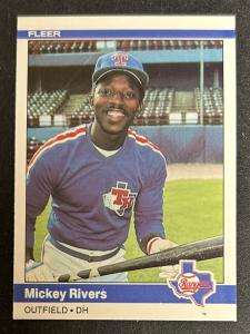 1984 Fleer Mickey Rivers Baseball Card #425