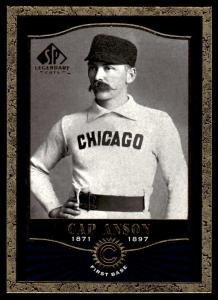 2001 SP Legendary Cuts Cap Anson HOF Card