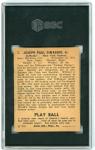 1940 Play Ball Joe DiMaggio Sports Card