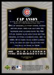 2001 SP Legendary Cuts Cap Anson HOF Card