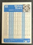 1984 Fleer Mickey Rivers Baseball Card #425