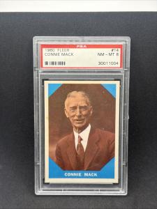 1960 Fleer Connie Mack #14 PSA 8 Card