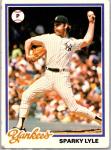 1978 Topps #35 Sparky Lyle Yankees Card