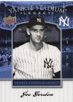Joe Gordon 2008 Upper Deck Yankee Stadium Card