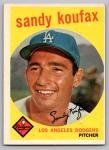 1959 Topps Sandy Koufax Dodgers Card #163