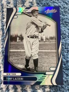 2022 Panini Absolute Spectrum Blue Tony Lazzeri #8