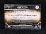 2015 Topps Strata Mark Teixeira Autographed Relic Card