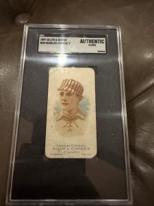 1887 Charles Comiskey Allen & Ginter Card RARE