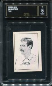 Dan Brouthers 1950 Callahan Hall of Fame Card
