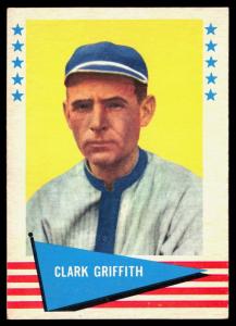 Clark Griffith 1961 Fleer Baseball Greats #36