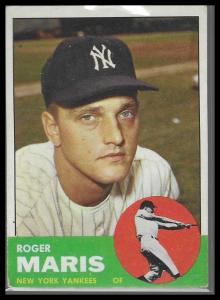 1963 Topps Roger Maris Baseball Card #120
