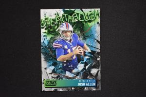 Josh Allen 2021 Panini Score Breakthrough Card