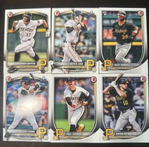2025 Topps Bowman Pirates Complete Team Set