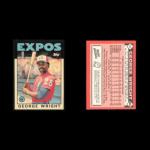 George Wright 1986 Topps Tiffany Baseball Card