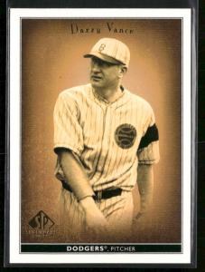 2002 SP Legendary Cuts Dazzy Vance Card