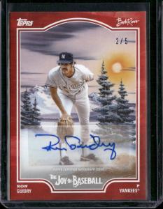 2025 Topps Bob Ross Ron Guidry Autograph #72B