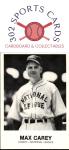 1983 TCMA Renata Galasso #10 Max Carey Card