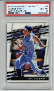 2024 Panini George Brett Royals Gold Sparkles PSA 10