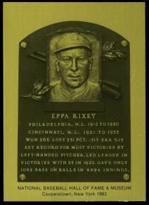 Eppa Rixey 1981-89 Hall of Fame Metallic Card