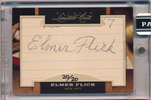 2011 Donruss Limited Elmer Flick Autograph Card