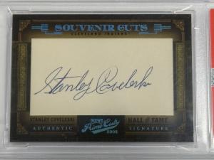 2005 Playoff Prime Cuts Stan Coveleski Cut Auto