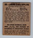 1948 Leaf Luke Appling Hall of Fame Card