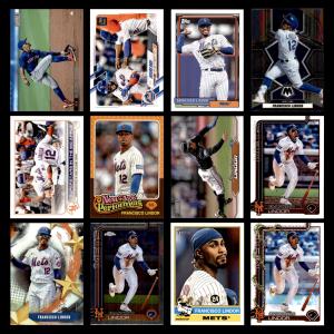 Francisco Lindor 12 Baseball Card Lot - Mets