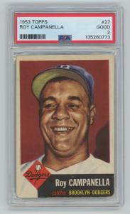 Roy Campanella 1953 Topps PSA 2 Brooklyn Dodgers