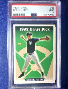 1993 Topps Derek Jeter Rookie Card PSA 9