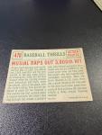 1959 Topps Stan Musial Baseball Thrills Card