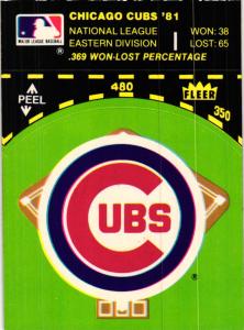 1982 Fleer Baseball Team Logo Stickers – Choose Your Cards