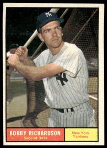 1961 Topps Bobby Richardson #180 Yankees Card