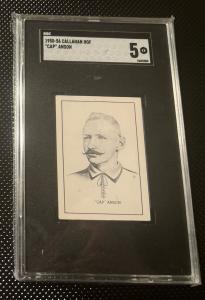 1950-56 Callahan Anson HOF Baseball Card SGC 5
