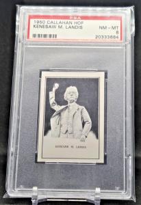 1950 Callahan Kenesaw Landis Hall of Fame Card
