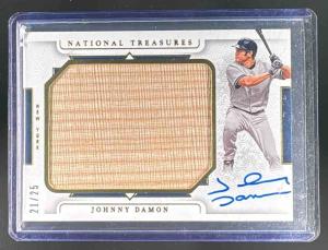 Johnny Damon 2024 National Treasures Jumbo Auto /25