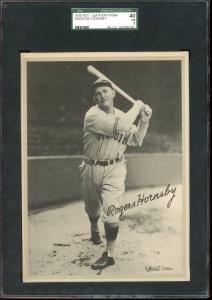 1936 R311 Rogers Hornsby Baseball Card SGC 3