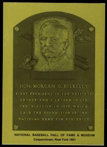 Morgan Bulkeley 1981-89 Hall of Fame Card