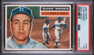 Duke Snider 1956 Topps Baseball Card #150